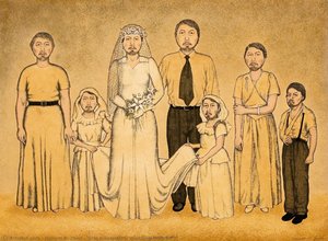 Title Translation: Wedding Portrait — Nahum B. Zenil, Neomexicanismo