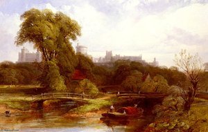 A View Of Windsor Castle — Thomas Creswick