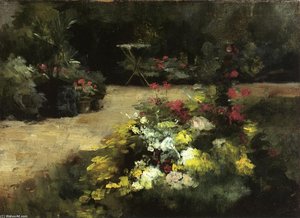The Garden — Gustave Caillebotte, Impressionism