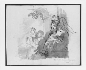 After Reynolds; Mother And Three Children; Draped Figure Studies — Thomas Sully