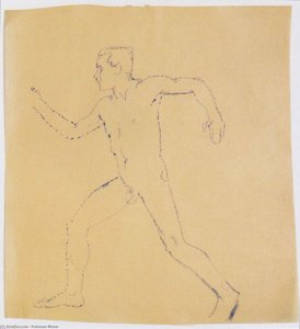 Study For The Wanderer — Koloman Moser, Vienna Secession