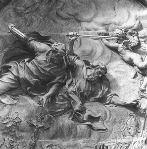 Das Treffen Zwischen Leo I. Und Attila (detail) — Alessandro Algardi