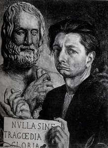 Autorretrato Con El Busto De Eudípides — Giorgio De Chirico, Metaphysical Art
