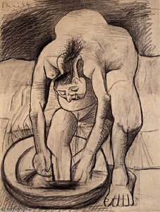 Femme Se Lavant Le Pied — Pablo Picasso