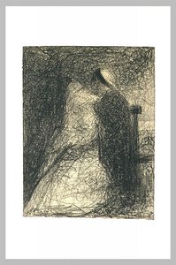 Nurse Sitting Holding Her Baby — Georges Seurat