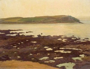 Evening Stepper Point, Cornwall — Ernest Herbert Whydale