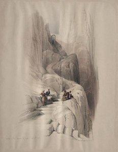 Ascent To The Summit Of Sinai — David Roberts