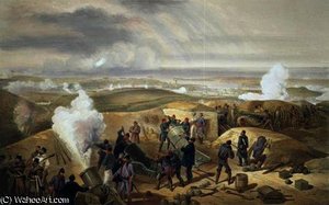 A Hot Day In The Batteries — William Simpson
