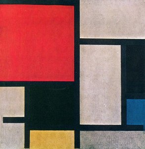Composition With Red, Yellow And Blue — Piet Mondrian