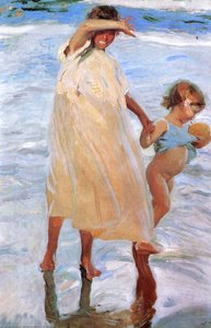 Las Dos Hermanas — Joaquín Sorolla Y Bastida, Impressionist Style