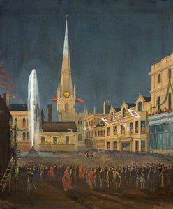 The Celebration Of The Opening Of The Waterworks In Front Of The George Hotel, Trowbridge, Wiltshire — William Millington