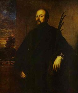 Portrait Of A Painter With A Palm — Titian