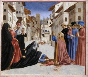 St Zenobius Performs a Miracle (predella 4)