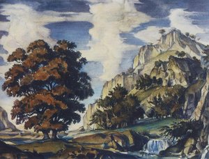 Romantic Landscape — Konstantin Fyodorovich Bogaevsky, Romanticism