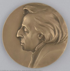 Medal With Profile Of Chopin\n\nview 1 — Ewa Olszewska-borys, Contemporary Sculpture