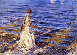 Girl Fishing — John Singer Sargent, Contemporary Realism
