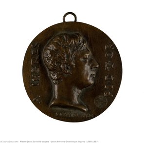 Jean-antoine-dominique Ingres (1780-1867) — Pierre-jean David D'angers, Neoclassical