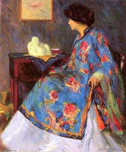 Lady In A Chinese Silk Jacket — Bernhard Gutmann