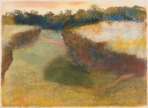 Landscape With Rocks — Edgar Degas, Impressionistic Landscape