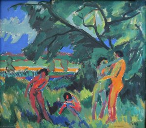 Playing Naked People — Ernst Ludwig Kirchner, German Expressionism