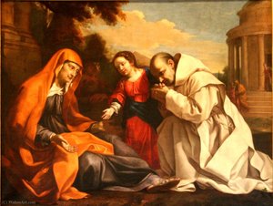 Saint Anne, The Virgin And A Carthusian. — Nicolas Mignard