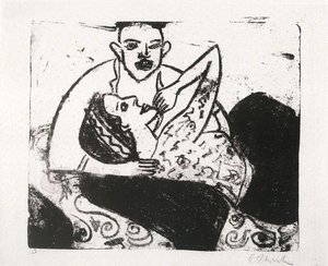 The Courtship Of The Girl — Ernst Ludwig Kirchner
