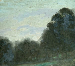 Dark Trees And Blue Sky — Sidney Herbert Sime