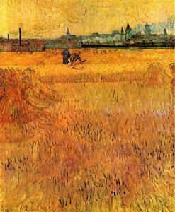 Arles View From The Wheat Fields — Vincent Willem Van Gogh, Post-impressionism