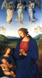 The Virgin And Child With An Angel — Vannucci Pietro (le Perugin)