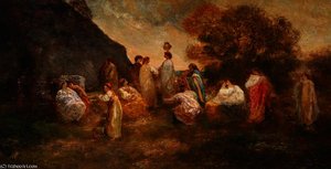 The Garden Of Delights Ii — Adolphe Joseph Thomas Monticelli