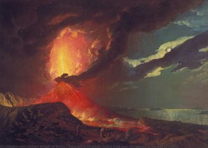 Vesuvius In Eruption, With A View Over The Islands In The Bay Of Naples — Joseph Wright Of Derby, Romanticism