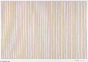 Untitled (pink, Yellow And White) — Gene Davis