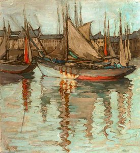 Harbour Scene, Belgium