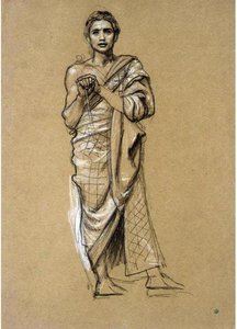 Study For One Of The Queen Of Sheba's Attendants — Sir Edward John Poynter
