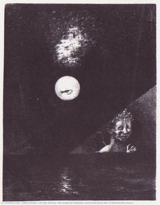 On The Horizon, The Angel Of Certitude, And In The Dark Sky, A Questioning Glance — Odilon Redon, Symbolism
