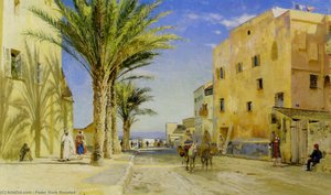 Street In Algiers — Peder Mørk Mønsted, Realism