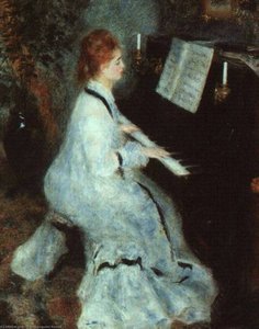 Lady At The Piano, Art Institute Of Chicago — Pierre-auguste Renoir, Impressionism