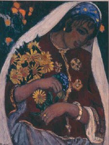 Femme aux marguerites