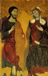 Madonna And Christ Enthroned — Rinaldo Da Siena