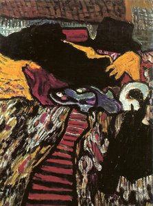 Still life with blue slippers