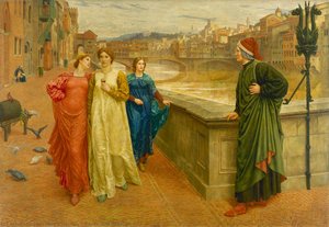Dante And Beatrice — Henry Holiday, Pre-raphaelite Brotherhood