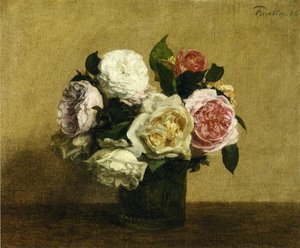 Roses 1 — Henri Fantin-latour, Realism