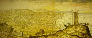View Of Barcelona From Montjuïc — Anthonis Van Den Wyngaerde