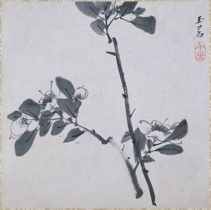 Two Twigs Of Camellia (two Twigs Of Flowering Fruit) — Bada Shanren