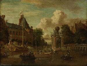 He Arrival Of The Russian Embassy In Amsterdam — Abraham Storck (sturckenburch)