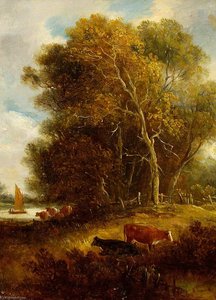 Distant View Of An Estuary — John Moore Of Ipswich
