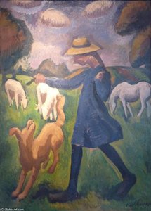 The Shepherdess. Spring Marie Child — Roger De La Fresnaye