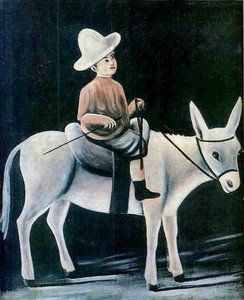 A Boy On A Donkey — Niko Pirosmani