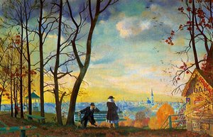 View From Vorobyovy Hills — Boris Mikhailovich Kustodiev