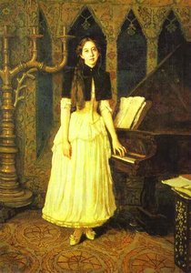 Portrait Of Elena Prakhova — Victor Vasnetsov